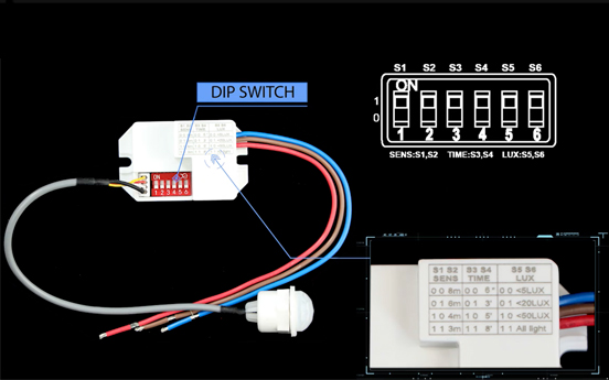 آیا می دانید DIP Switch در سنسورهای حرکتی چیست؟